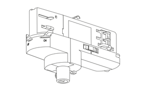 3-phase Track adapter DALI dim