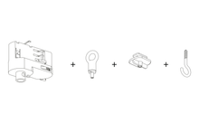 Load image into Gallery viewer, Track adapter with steel wire suspension
